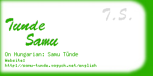 tunde samu business card